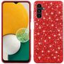 Mobigear Glitter Samsung Galaxy A54 Hoesje Hardcase Backcover - Rood