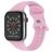 Mobigear Sport Dual Siliconen Apple Watch Bandje Druksluiting - 49/46/45/44 mm - Lavendel