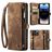 Caseme 008 iPhone 14 Pro Max Hoesje Uitneembare 2in1 Bookcase Portemonnee - Bruin