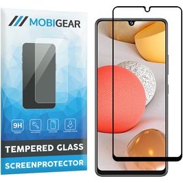 Mobigear Premium Samsung Galaxy A42 Glazen Screenprotector - Case Friendly - Zwart