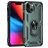 Mobigear Armor Ring iPhone 13 Hoesje Hardcase Backcover Shockproof met Ringhouder - Groen