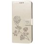 Mobigear Roses Samsung Galaxy A10 Hoesje Bookcase Portemonnee - Goud