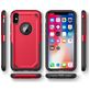 Mobigear Slim Armor iPhone XS Max Hoesje Hardcase Backcover Shockproof - Rood
