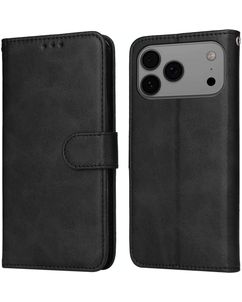 Mobigear Wallet iPhone 18 Pro Max Hoesje Bookcase Portemonnee - Zwart