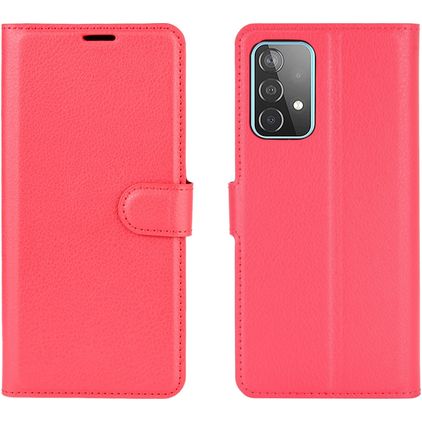 Mobigear Classic Samsung Galaxy A52s 5G Hoesje Bookcase Portemonnee - Rood