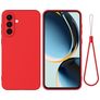 Mobigear Rubber Touch Samsung Galaxy A56 Siliconen Hoesje Backcover - Rood