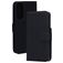 Mobiparts Wallet Samsung Galaxy S25 Edge Hoesje Echt Leer Bookcase Portemonnee - Zwart