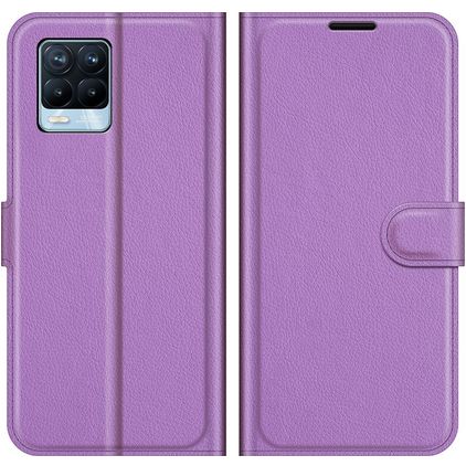 Mobigear Classic Realme 8 Hoesje Bookcase Portemonnee - Paars