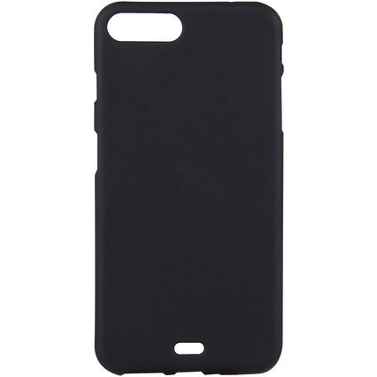Mobigear Colors iPhone 8 Plus Hoesje Flexibel TPU Backcover - Zwart