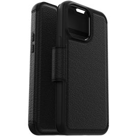 OtterBox Strada iPhone 14 Pro Max Hoesje Echt Leer Bookcase - Zwart
