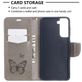Mobigear Butterfly Samsung Galaxy S21 Hoesje Bookcase Portemonnee - Grijs