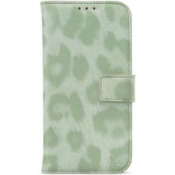 My Style Flex Wallet iPhone 15 Plus Hoesje Bookcase Portemonnee - Green Leopard