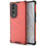 Mobigear Honeycomb HONOR 70 Hoesje Hardcase Backcover Shockproof - Rood