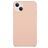 Mobigear Rubber Touch iPhone 15 Plus Siliconen Hoesje Backcover - Pastelroze
