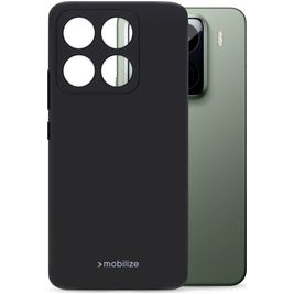Mobilize Rubber Gelly Xiaomi 15 Pro Hoesje Flexibel TPU Backcover - Zwart