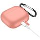 Mobigear Classic Apple AirPods 3 Hoesje Flexibel Siliconen - Oranje