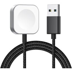 Mobigear USB-A Magnetic Oplader Apple Watch 1 Meter 3W 0.6A - Zwart