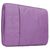 Mobigear Denim Zipper Laptop Sleeve 15 - 16 inch Laptop hoes - Paars