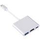 Mobigear USB-C naar HDMI / USB-A / USB-C Hub - Zilver