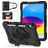 Mobigear SureGrip Xtreme iPad 11 (2025) Hoes Hard Kunststof,Siliconen Backcover + Schouderband + Standaard - Zwart