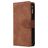 Mobigear Zipper Samsung Galaxy A41 Hoesje Bookcase Portemonnee - Bruin