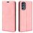 Mobigear Retro Slim Motorola Moto G62 Hoesje Bookcase Portemonnee - Roze