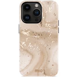MIO iPhone 14 Pro MagSafe Hoesje Hardcase Backcover - Gold Marble