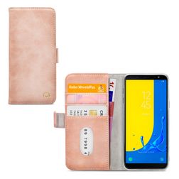 Mobilize Elite Gelly Samsung Galaxy J6 (2018) Hoesje Bookcase Portemonnee - Soft Pink