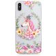 Mobigear Design iPhone XS Max Hoesje Flexibel TPU Backcover - Eenhoorn