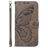 Mobigear Butterfly Samsung Galaxy S25 Hoesje Bookcase Portemonnee - Grijs