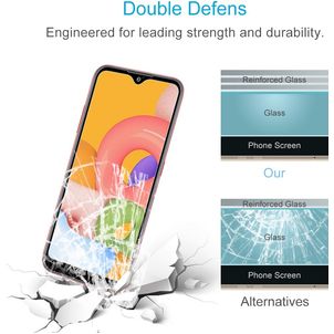 Mobigear Samsung Galaxy A01 Glazen Screenprotector - Case Friendly