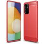 Mobigear Brushed Slim Samsung Galaxy A82 5G Hoesje Flexibel TPU Backcover - Rood