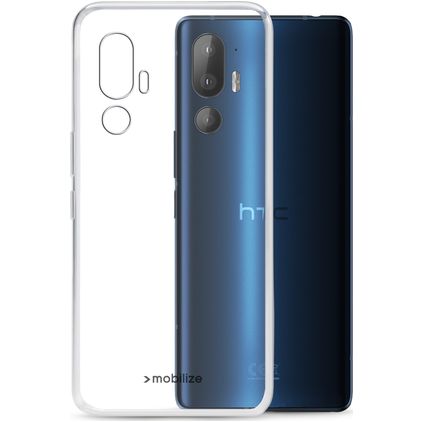 Mobilize Gelly Doorzichtig HTC U24 Pro Hoesje Flexibel TPU Backcover - Transparant