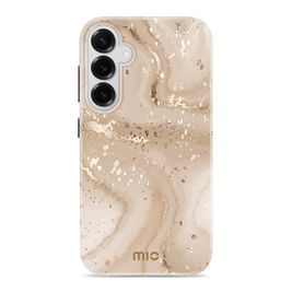 MIO Samsung Galaxy S25 Plus MagSafe Hoesje Hardcase Backcover - Gold Marble