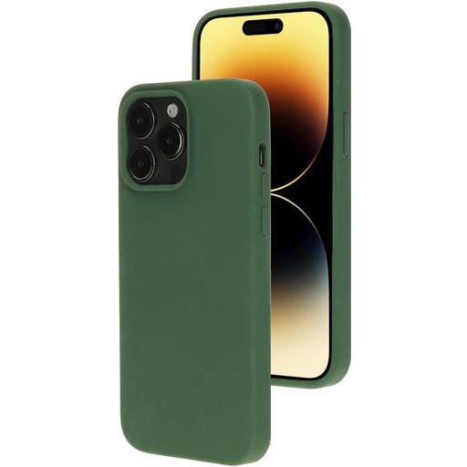 Mobiparts iPhone 14 Pro Siliconen Hoesje Backcover - Forest Green