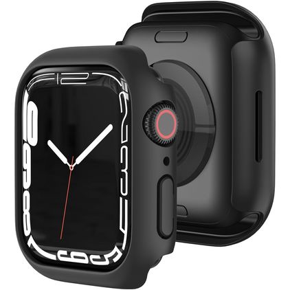 Mobigear Colors Dun Apple Watch - 45 mm Hardcase Hoesje - Zwart