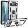 Mobigear Armor Ring Google Pixel 7 Pro Hoesje Hardcase Backcover Shockproof met Ringhouder - Zilver