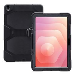 Xccess Survivor Essential Samsung Galaxy Tab S11 Hoes Hard kunststof / Siliconen Backcover + Standaard - Zwart