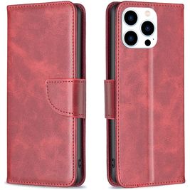 Mobigear Excellent iPhone 16 Pro Max Hoesje Bookcase Portemonnee - Rood