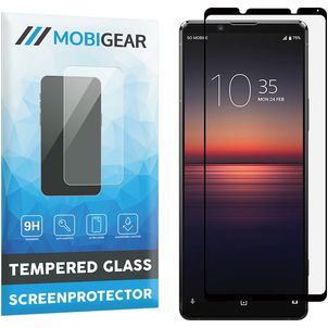 Mobigear Premium Sony Xperia 1 II Glazen Screenprotector - Case Friendly - Zwart