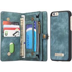 Caseme 008 iPhone 6s Hoesje Uitneembare 2in1 Bookcase Portemonnee - Groen