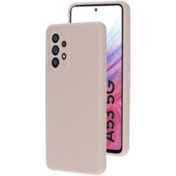 Mobiparts Samsung Galaxy A53 Siliconen Hoesje Backcover - Soft Salmon