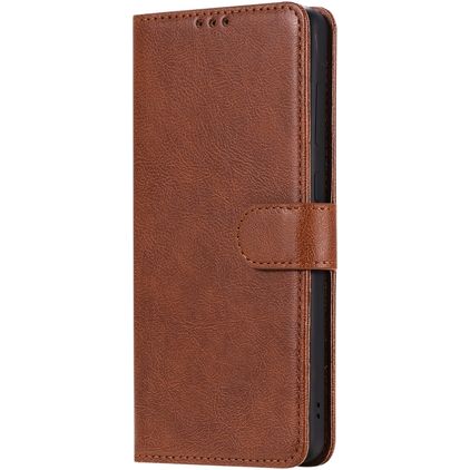 Mobigear Premium Samsung Galaxy A71 Hoesje Bookcase Portemonnee - Bruin