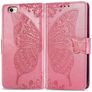 Mobigear Butterfly iPhone 17e Hoesje Bookcase Portemonnee - Roze