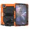 Mobigear SureGrip Xtreme iPad Air 11 Inch (2024) Hoes Hard Kunststof,Siliconen Backcover + Stylus Houder + Schouderband + Standaard - Oranje