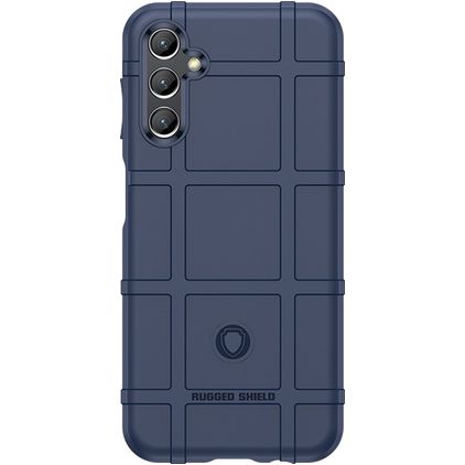 Mobigear Rugged Shield Samsung Galaxy A24 Hoesje Flexibel TPU Backcover Shockproof - Blauw