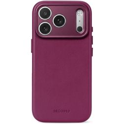 Decoded iPhone 18 Pro MagSafe Hoesje Echt Leer Backcover Shockproof - Aubergine