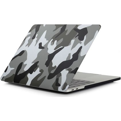 Mobigear Design MacBook Air 13 Inch (2018-2020) Hoes Hardshell Laptopcover MacBook Case - Urban Camauflage - Model A1932 / A2179 / A2337