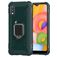 Mobigear Armor Ring Samsung Galaxy A01 Hoesje Flexibel TPU Backcover Shockproof met Ringhouder - Groen