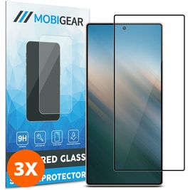 Mobigear Premium Samsung Galaxy S25 Ultra Glazen Screenprotector - Case Friendly (3-Pack)
